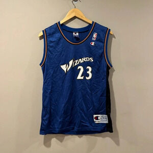 RARE🔥 Champion NBA Washington Wizards Michael Jordan NBA Basketball Jersey